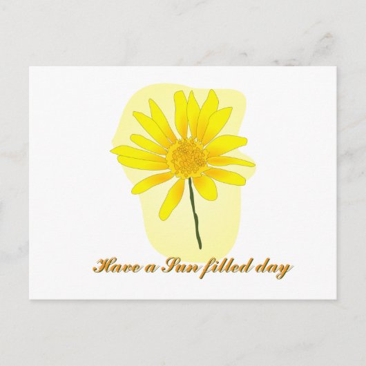 Sunflower Post card Briefkaart (Voorkant)