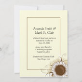 Sunflower Post Wedding Invitations Kaart (Voorkant)