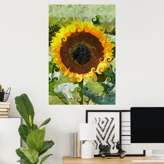 SUNFLOWER POSTER (Thuiskantoor)