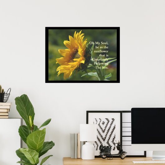 SunFlower-Poster Poster (Thuiskantoor)