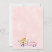 Sunflower Pumpkin Truck Baby shower Hartelijk dank Kaart (Achterkant)