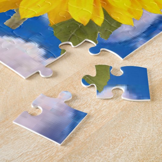 Sunflower Puzzle (2 sizes) Legpuzzel (Zijkant)