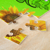 Sunflower Puzzles Floral Dinosaur Legpuzzel (Zijkant)