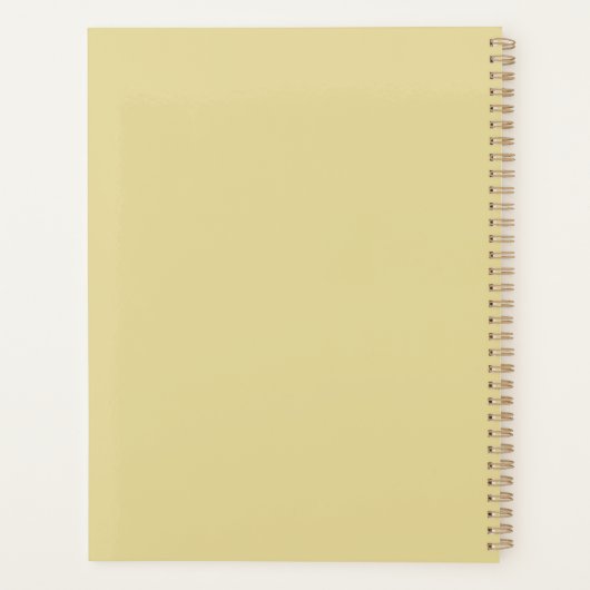 Sunflower Queen Afro Woman Planner (Achterkant)