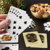 Sunflower Queen Afro Woman Pokerkaarten (Insitu)