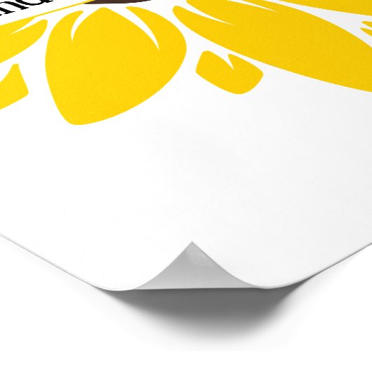 Sunflower Quote Poster for Office or Classroom (Hoek)