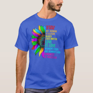Sunflower Rainbow Science is echt zwart, Matt T-shirt