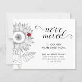 Sunflower Red Ladybug Budget Moving Kaart (Voorkant)