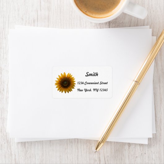 Sunflower Return Address Label (Insitu)