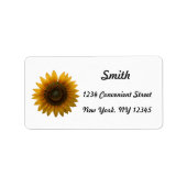 Sunflower Return Address Label (Voorkant)