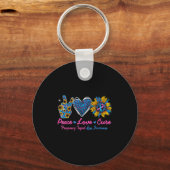 Sunflower Ribbon Pregnancy Infant Loss Awareness C Sleutelhanger (Voorkant)