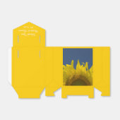 Sunflower Rising Wedding Bedankdoosjes (Uitgevouwen)