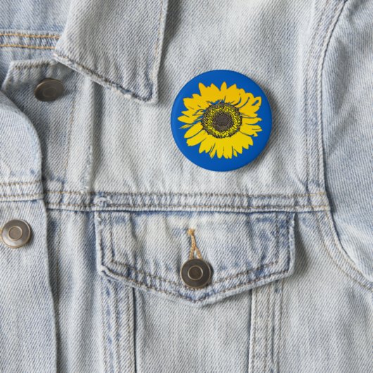 Sunflower Ronde Button 5,7 Cm (In situ)