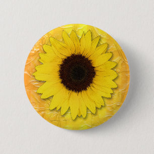 SUNFLOWER RONDE BUTTON 5,7 CM