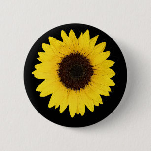 SUNFLOWER RONDE BUTTON 5,7 CM