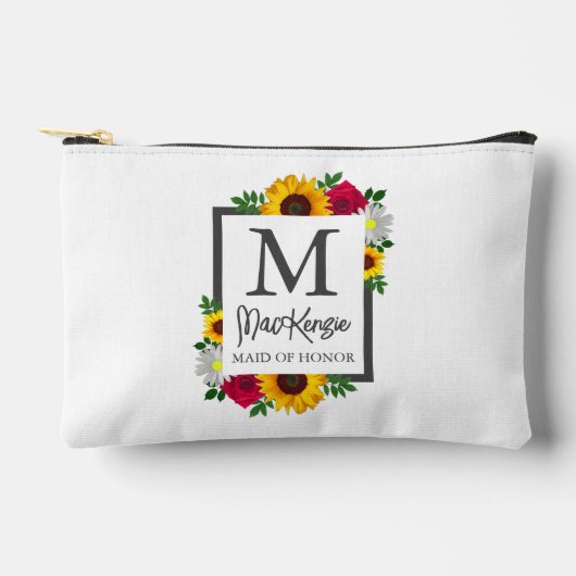 Sunflower Roos Daisy Autumn Floral Wedding Party Etui (Voorkant)