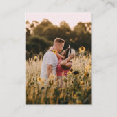 Sunflower Roses Wedding QR Code RSVP Informatiekaartje (Achterkant)