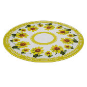 Sunflower Round Cutting Board Snijplank (Hoek)