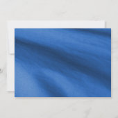 Sunflower Royal Blue Elegant Graduparty Kaart (Achterkant)