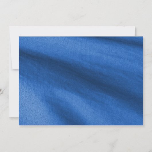 Sunflower Royal Blue Elegant Graduparty Kaart (Achterkant)