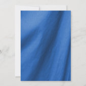 Sunflower Royal Blue Fabric Vrijgezellenfeest Kaart (Achterkant)