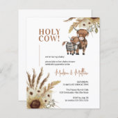 Sunflower Rustic Boerderij Baby shower Budget Invi (Voorkant / Achterkant)