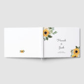 Sunflower Rustic Country Wedding Guest Book Gastenboek (Volledig)