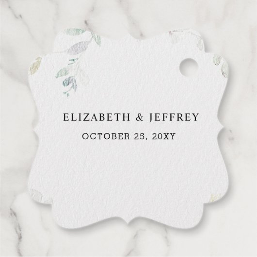 Sunflower Rustic Elegant Geometric Gold Wedding Bedankjes Labels (Achterkant)