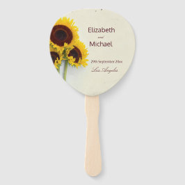 Sunflower Rustic Wedding Handwaaier