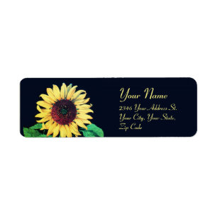 SUNFLOWER Rustic Wedding Summer Party Etiket