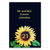 SUNFLOWER Rustic Wedding Summer Party Kaart (Achterkant)