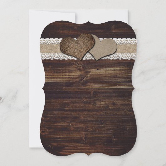 Sunflower Rustic Wood String Lights Wedding Kaart (Achterkant)