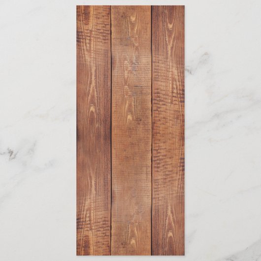 Sunflower rustieke String Lights Bruiloft Menu (Achterkant)