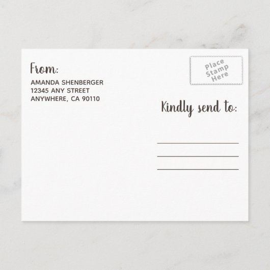 Sunflower rustieke Waterverf Bewaar de datumkaarte Aankondigingskaart (Achterkant)