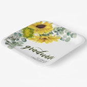 Sunflower Script Graduation Party Papieren Bordje (Gebogen)