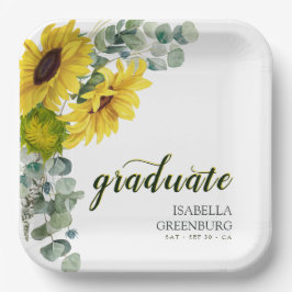 Sunflower Script Graduation Party Papieren Bordje