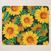 Sunflower seamless pattern. Background with yellow Sherpa Deken (Voorkant (horizontaal))
