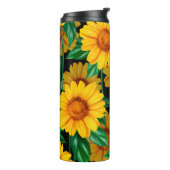 Sunflower seamless pattern. Background with yellow Thermosbeker (Gedraaid links)