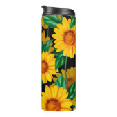 Sunflower seamless pattern. Background with yellow Thermosbeker (Geroteerd rechts)