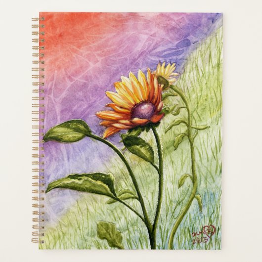 Sunflower Secrets at Sunset Planner (Voorkant)