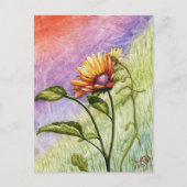 Sunflower Secrets bij Sunset Briefkaart (Voorkant)
