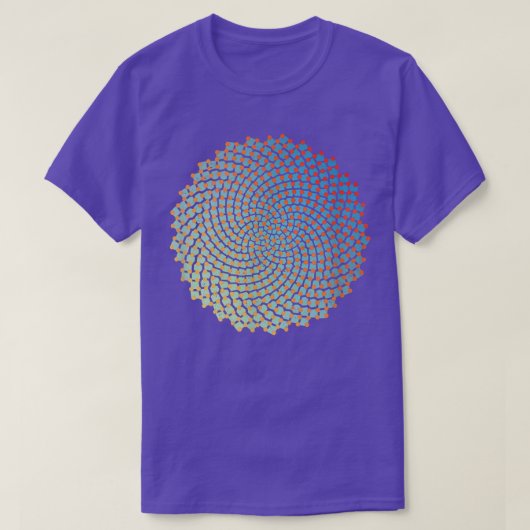 Sunflower Seeds Fibonacci Spiral Funny Math Nerd G T-shirt (Design voorkant)