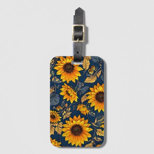 Sunflower Serenity Bagagelabel (Voorkant (verticaal))