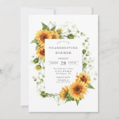 Sunflower Serenity Thanksgiving Kaart (Voorkant)