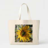 Sunflower Shadow, CEHiday Grote Tote Bag (Voorkant)