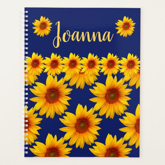 Sunflower Shower, persoonlijk Planner (Voorkant)