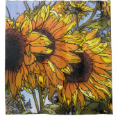 Sunflower Showgordijn Douchegordijn (Voorkant)
