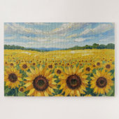 Sunflower sky puzzle legpuzzel (Horizontaal)