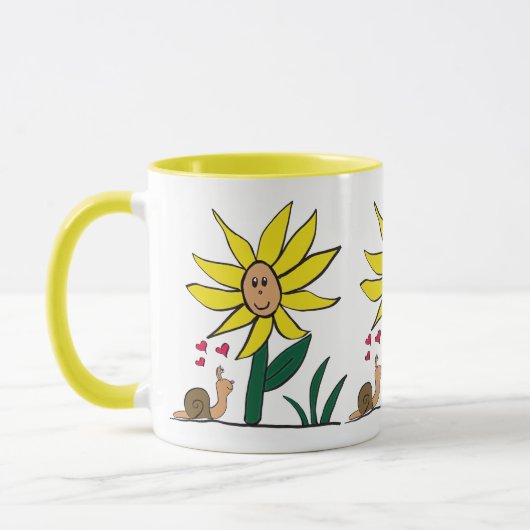 "Sunflower Snail Little Friends" Mug Mok (Links)
