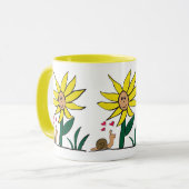 "Sunflower Snail Little Friends" Mug Mok (Voorkant links)
